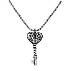 Montana Silversmiths Key to My Heart Antiqued Filigree Necklace (NC1184)